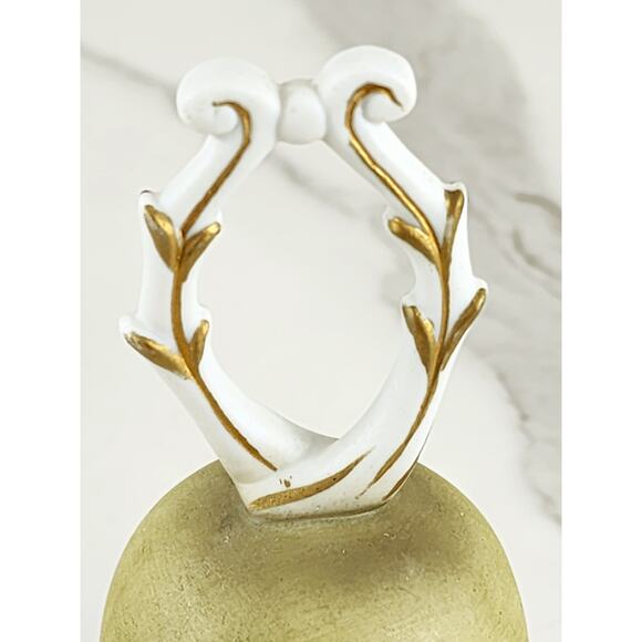 Bisque Praying Madonna Bell 5 3/4" Porcelain 1979 Hand Painted Roman Mexico - Picture 10 of 14